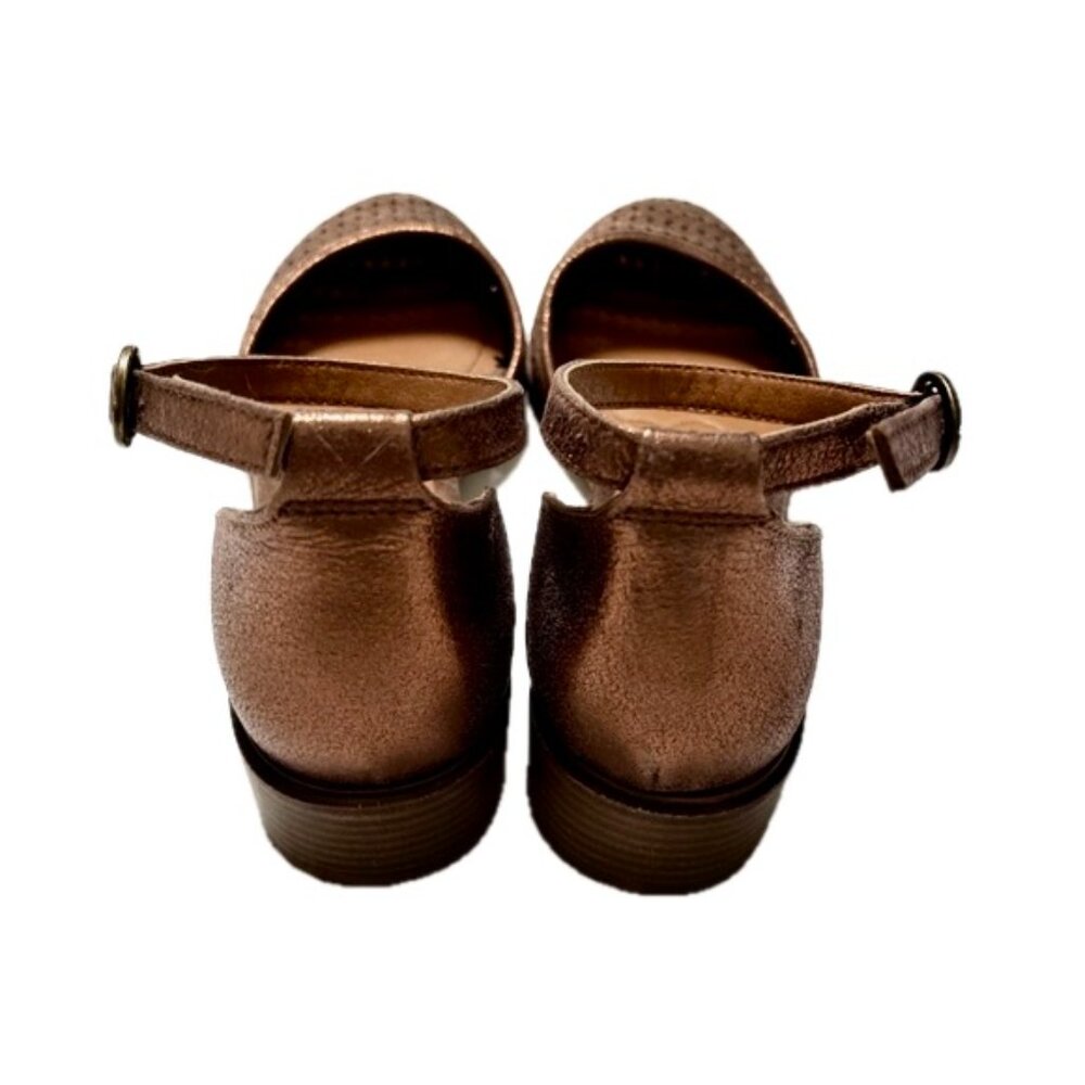 Lucky Brand Maliya Ankle Strap Heeled Sandal Shoes - Size 7 Bronze - Picture 7 of 9